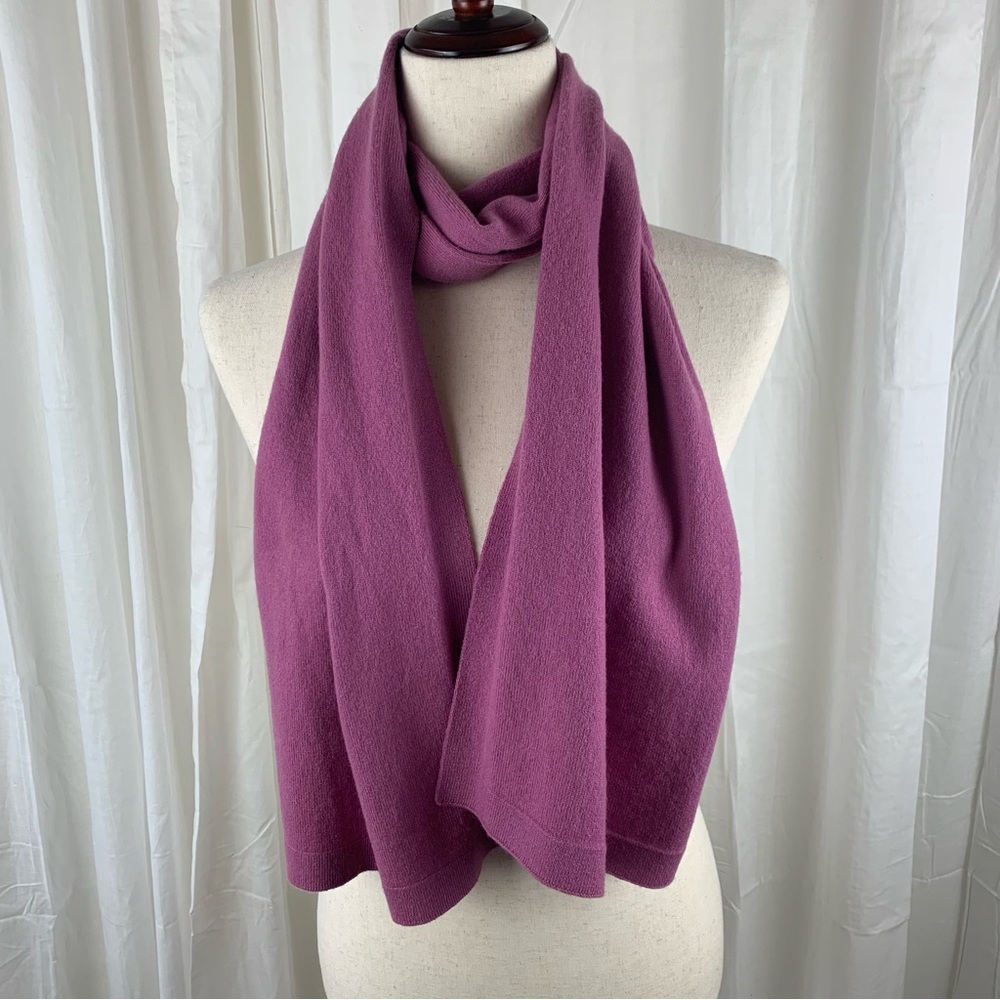Manrico Pink Lavender 100%‎ Cashmere Scarf Made in Italy